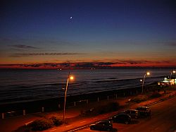 Ostia lungomare Duca degli Abruzzi CREPUSCOLO INVERNALE