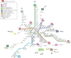 Mappa della futura Linea C