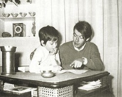 Cristiano De André col padre Fabrizio
