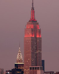 Empire State Building ed il Chrysler Building a New York