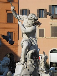 Particolare della Fontana del Nettuno