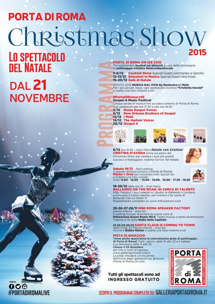 porta di roma christmas show