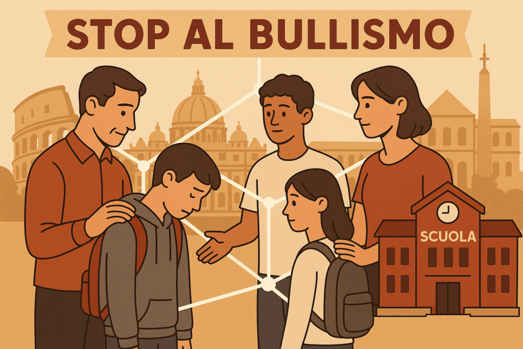 stop al bullismo a roma a scuola