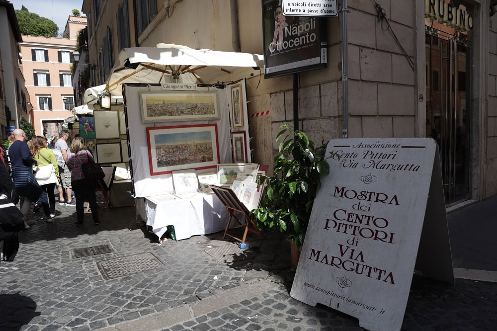 Mostra dei 100 Pittori Via Margutta dedicata a Gigi Proietti