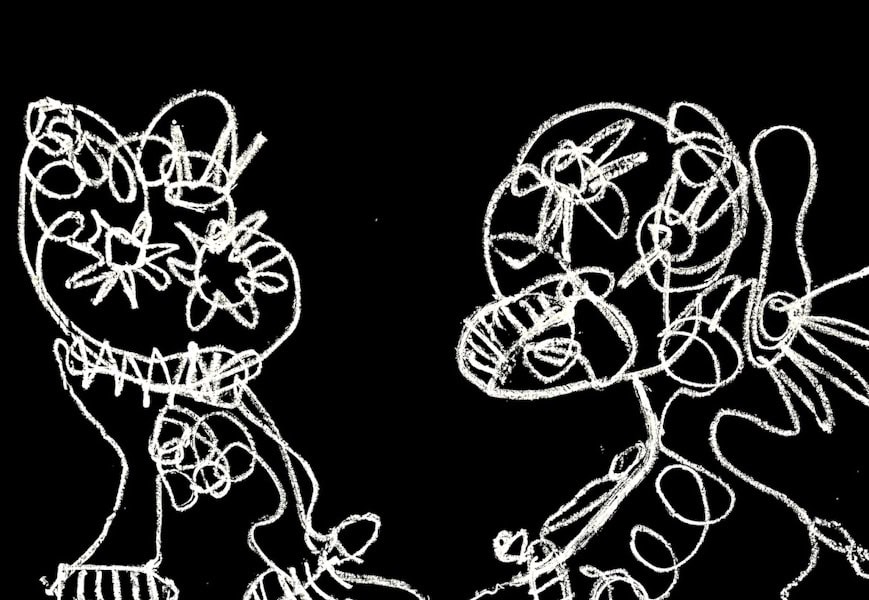 Personale di Emanuele Parmegiani  “Bianco su nero”