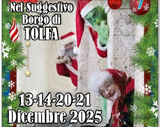 Natale a Tolfa 2025: il Borgo diventa Villaggio