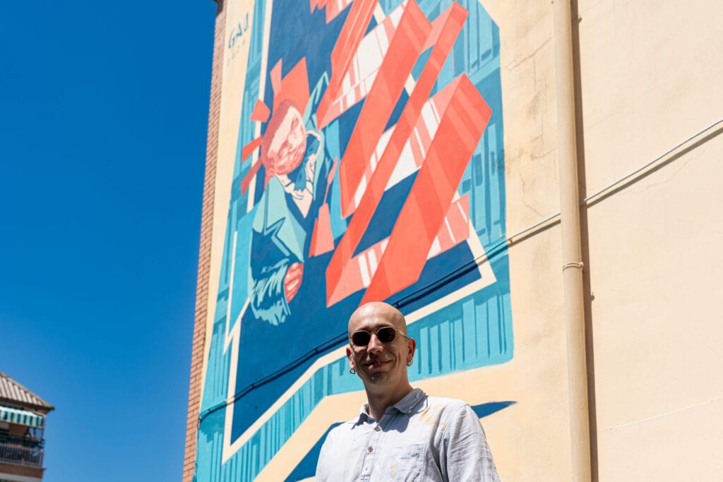 GAU porta l'arte di Depero a Montespaccato nel nuovo murale di Kenji
