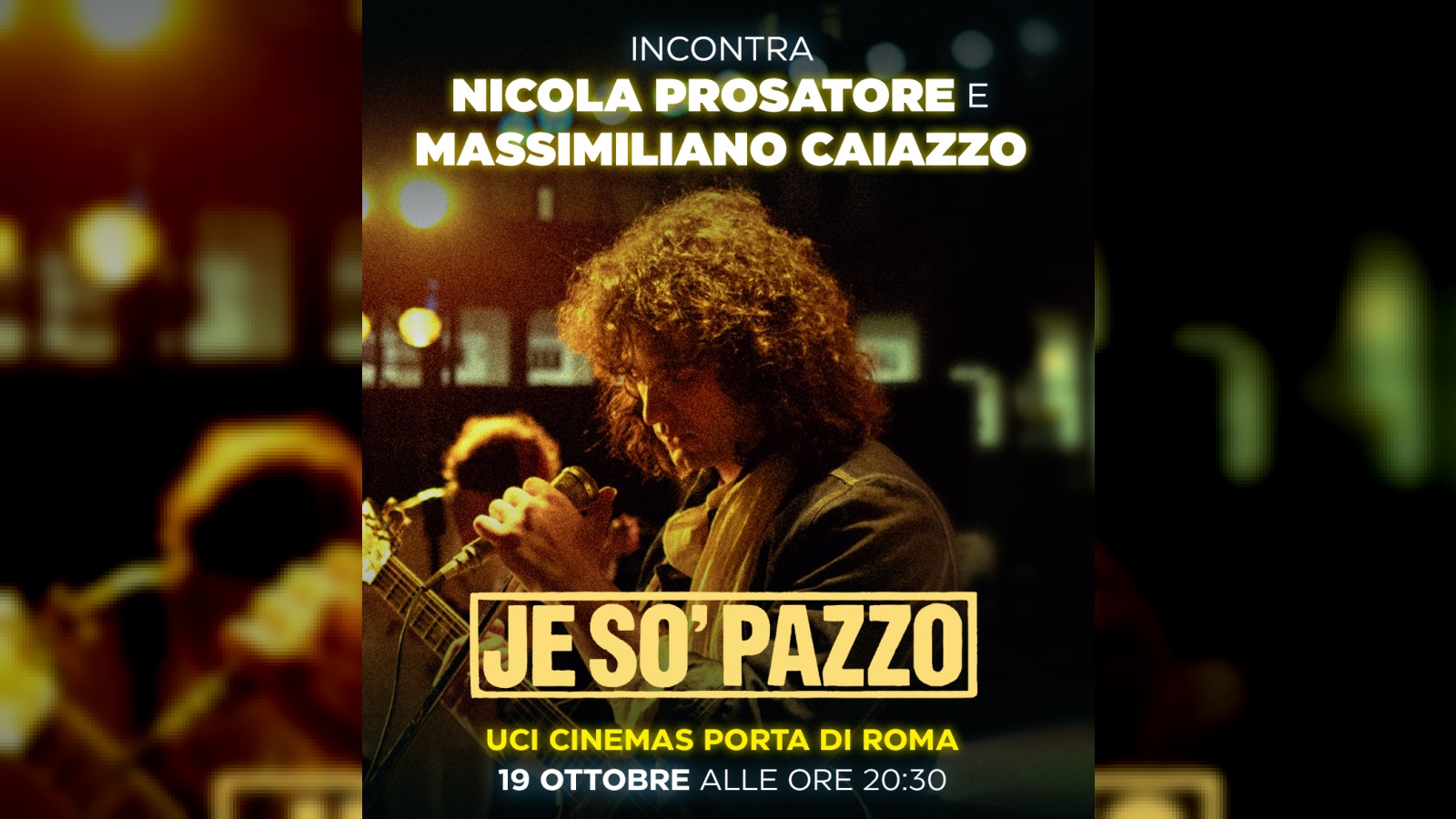 Massimiliano Caiazzo all’UCI Porta di Roma per Je so’ pazzo